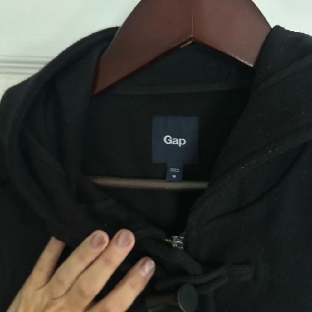 GAP Women's Black Toggle Pea Coat - Picture 6 of 9